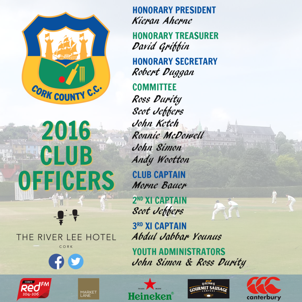 2016 Cork County Club Officers