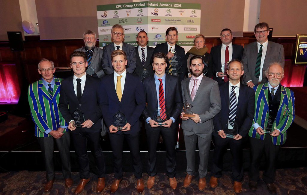 The winning line up from the 5th Annual Cricket Ireland Awards! #CIAwards2016