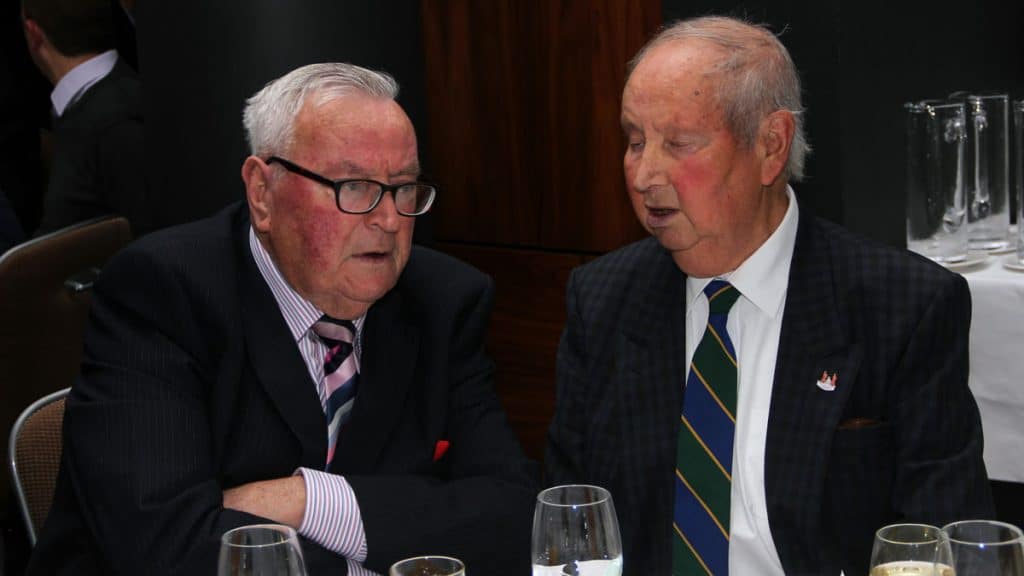 Sean Power & Pat Twomey attending a Cork County Awards Dinner