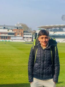 Eshan O'Sullivan at Lord's